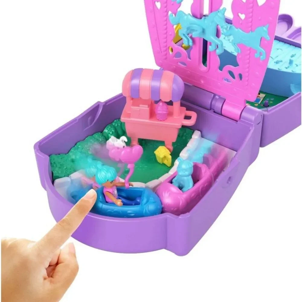 Polly Pocket Bunny Carnival Mini Playset 1‎ Doll & Food Theme Accessories NEW